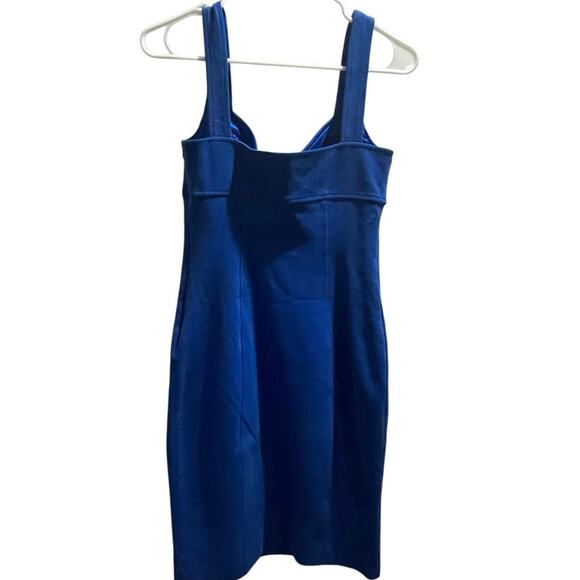 Diane von Furstenburg DVF Heron Cobalt Blue Body-con Sleeveless Dress USA Sz 6 - Picture 5 of 11